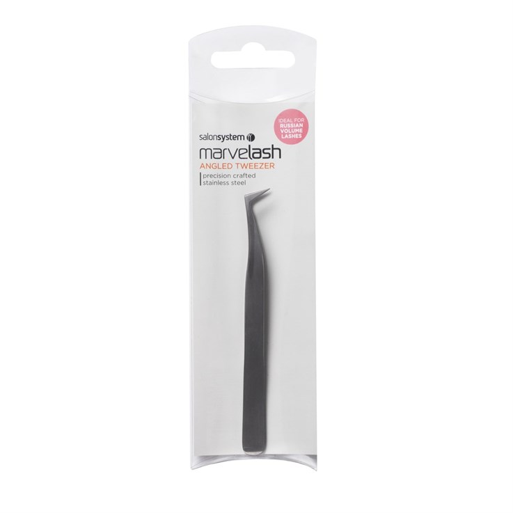 Salon System Stainless Steel Angled Tweezer