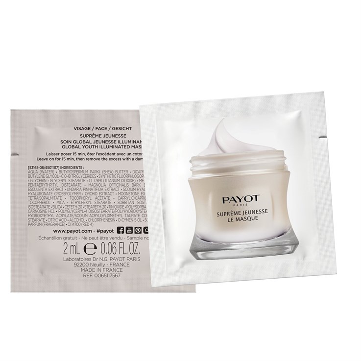 PAYOT Supreme Jeunesse Le Masque Samples x 10