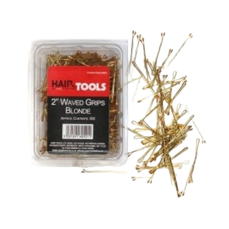 Hair Tools 2"Waved Grips Blonde 500 Pack