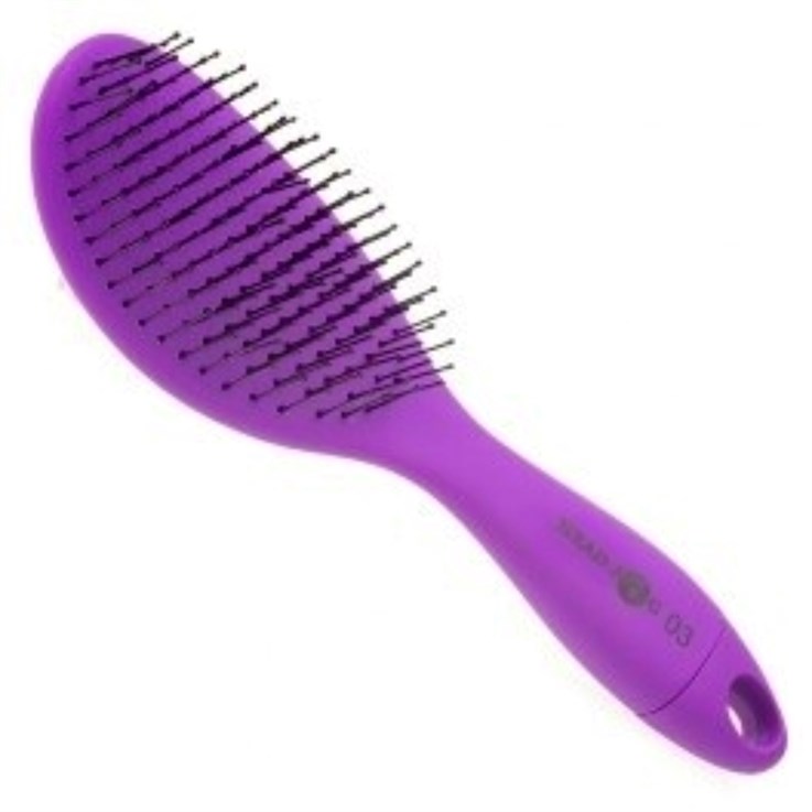 Head Jog 03 Paddle Hair Brush - Purple