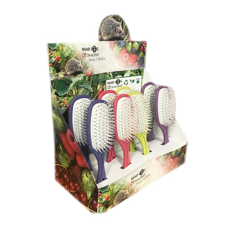 Head Jog Berry Straw Brush Display 