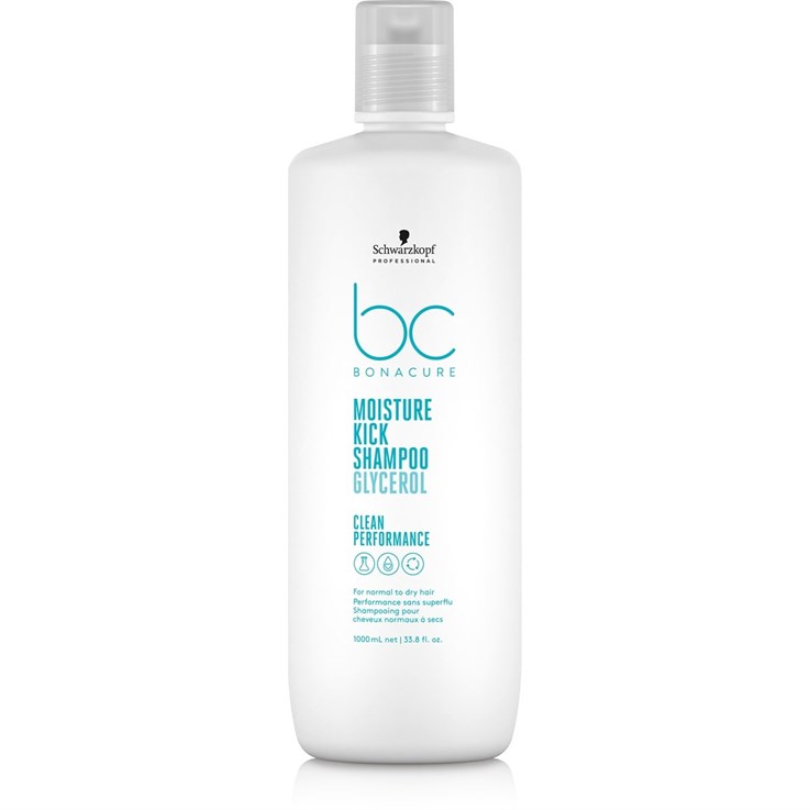 Schwarzkopf BC bonacure Clean Moisture Kick Shampoo - 1L