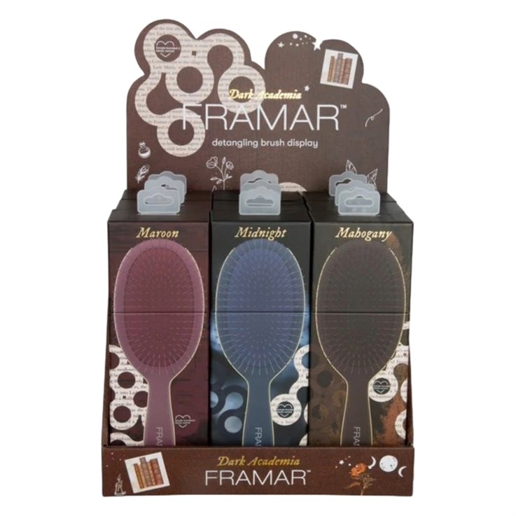 Framar Dark Academia 9pc Detangle Brush Set