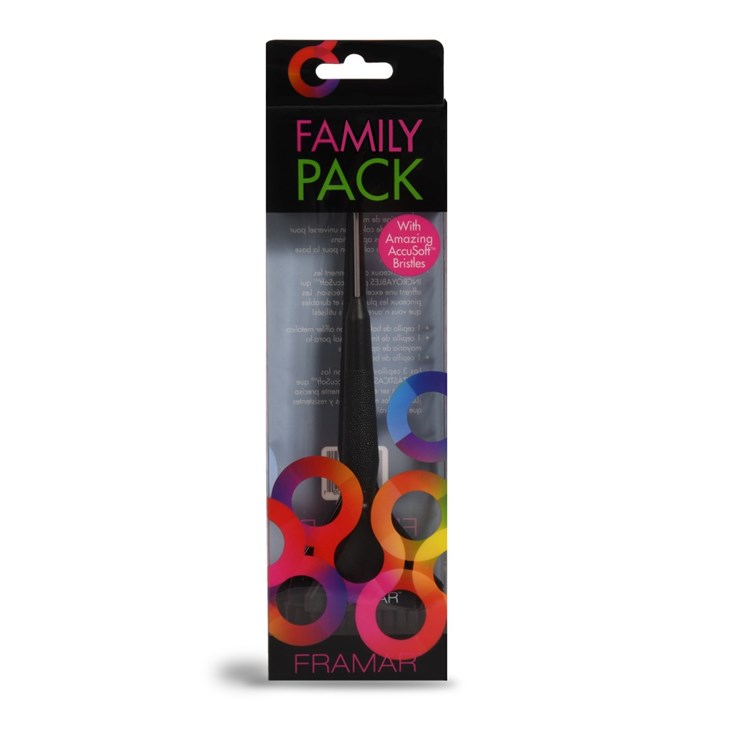 Framar Family Pack Hair Colour Tint Brush Set - 3 Pack