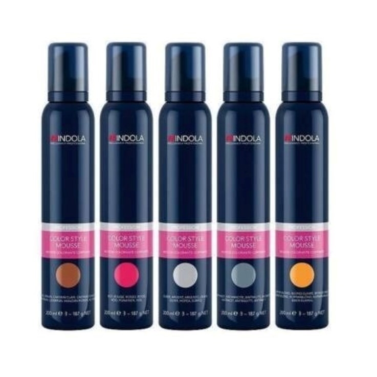 Indola Color Temporary Hair Colour Mousse 200ml - Clearance