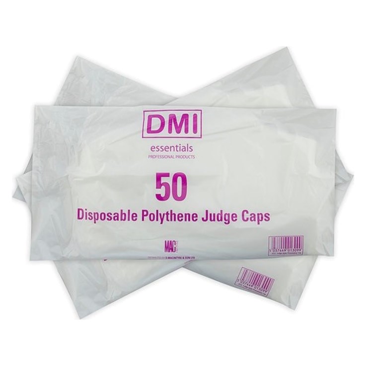 DMI Disposable Polythene Judge Caps - 50 Pack