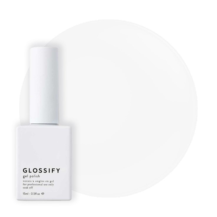 Glossify Gel Nail Polish Bright White - 15ml