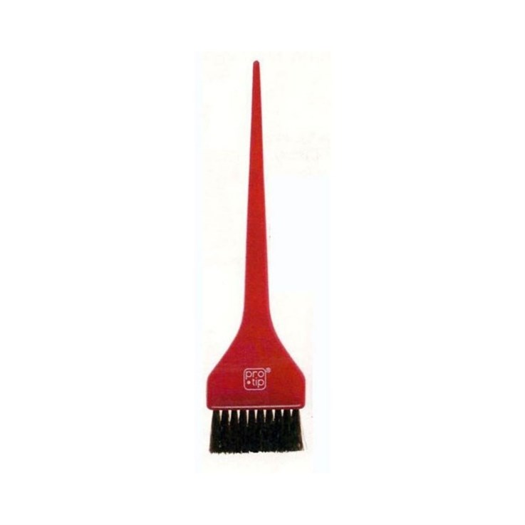 Pro-Tip Crimped Nylon-Bristle Hair Tint Brush - Red