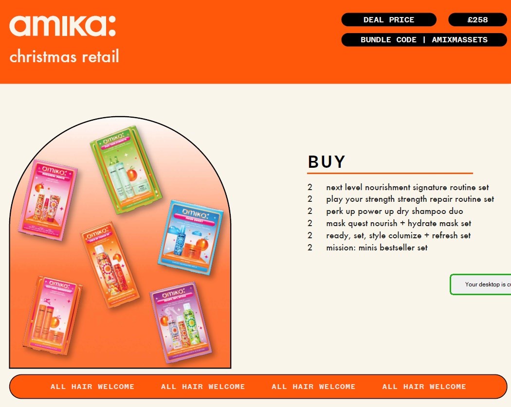 Amika Bundle! All new all cheapest professionally purchased!